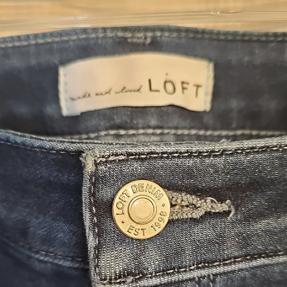 LOFT Dark Indigo Flare Jeans